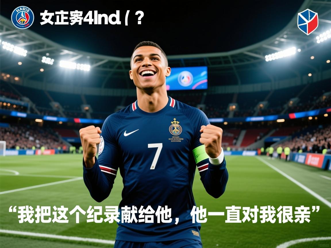 姆巴佩模仿C罗庆祝：“我把这个纪录献给他，他一直对我很亲”  第2张